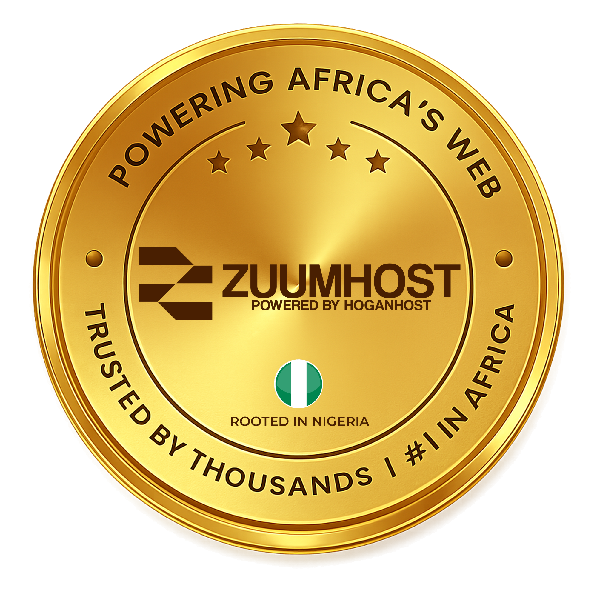 Zuumhost trusted web hosting rooted in Nigeria badge